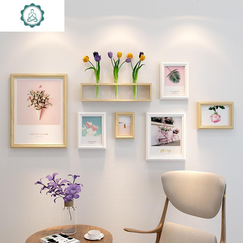 餐厅宿舍相框墙相册墙卧室挂墙面相片墙挂墙装饰 封后 黑白 迷雾森林