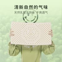 POKALEN(普卡兰)儿童枕乳胶枕儿童乳胶枕头天然乳胶宝宝枕头护颈枕1到3岁6岁以上幼儿园专用泰国原装进口正品纯棉枕套