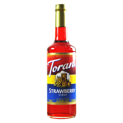 美国进口Torani/特朗尼草莓糖浆特罗尼风味果露咖啡辅料750ml