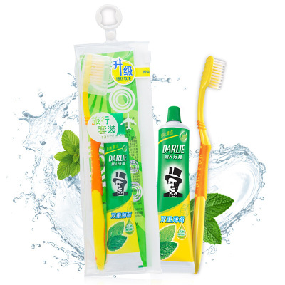 黑人牙膏旅行装双重薄荷50g牙膏牙刷套装默认尺寸