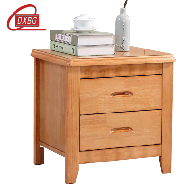 DXBG床头柜简约现代卧室床边储物柜标准款榉木色50*41*50cm