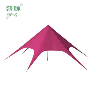 劲脉 天幕单峰帐篷 玫红色-单峰10*10*4M 顶