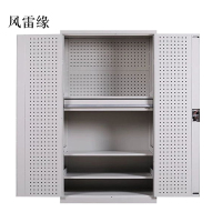 风雷缘工具柜加厚铁皮储物柜工厂车间用带抽屉汽修多功能收纳柜通门内一抽柜灰白色