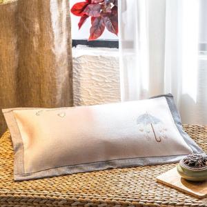 家柏饰(CORATED)冰丝枕头单人带枕套茶叶夏天凉席枕头夏季竹凉枕单人凉爽夏双人