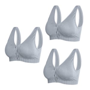 孕妇大码背心式哺乳文胸前开纽扣喂奶调整型聚拢睡眠哺乳胸罩内衣