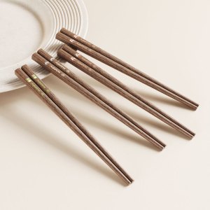 味家儿童彩绘鸡翅木筷子