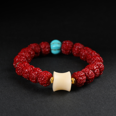 金刚菩提手串男女款菩提根盘玩五瓣满肉手串文玩佛珠机刷包浆玉化送女朋友老婆情人节七夕生日礼物