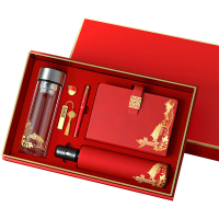 优彩嘉 政治生日纪念套装 数显玻璃杯+窗花本+伞+笔+微章+U盘 ZZTZ-25 套