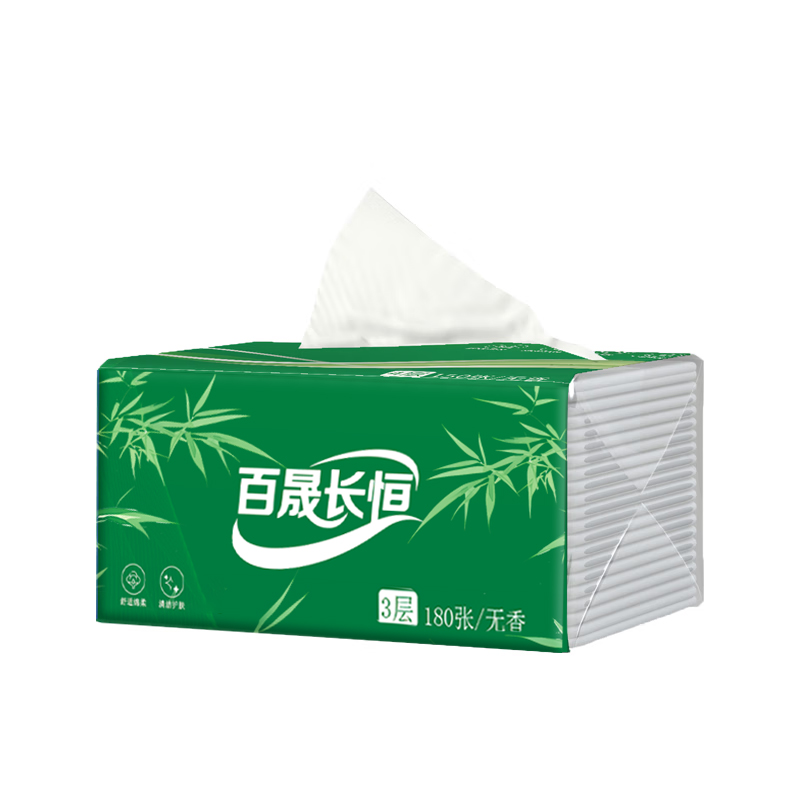 百晟长恒 BSCH-C21B 3层180抽 152mm*190mm 面巾纸