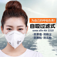 UVEX优唯斯3310带阀FFP3折叠式防尘口罩头戴式防护口罩