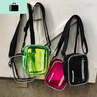 ins 小包包2020上新日系韩版潮个性透明果冻包蹦迪包chic斜挎小包NEW LAKE女斜挎包