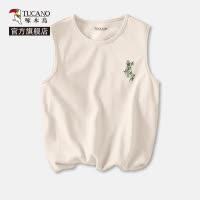 啄木鸟男士背心夏季2025新款国潮纯棉无袖t恤男健身运动透气坎袖Y