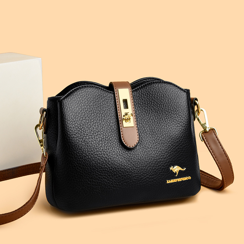 包包女包新款斜挎单肩包女撞色时尚女士水桶包女欧美_2