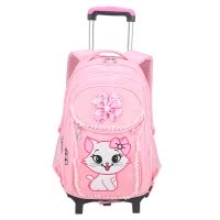 新款升级儿童拉杆书包女小学生1-3-6年级6-9-12岁三件套双肩背包