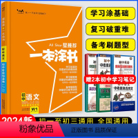 语文 初中通用 [正版]2024一本涂书初中语文星初一初二初三初中阶段均适用 文脉教育中考辅导书五年中考三年模拟学霸笔记