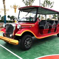 电动成人座铁壳观光景区四轮车复古旅游售楼看房车接待老爷巡逻车