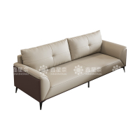 鑫星奈 XXN4031236 简约办公沙发商务会客洽谈沙发 西皮三人位