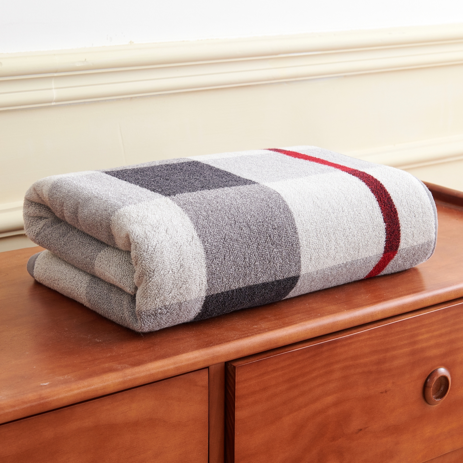 天山柔 70*140CM 400g 全棉AB纱格调 浴巾 (计价单位:条)