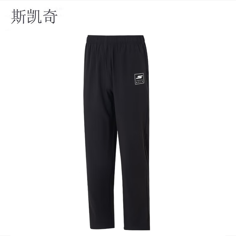 斯凯奇 男款梭织长裤 P225M280-03K8XL 条