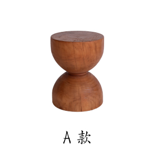 森美人北欧实木凳子客厅家用小边几圆凳小矮凳原木墩子民宿客栈创意树桩