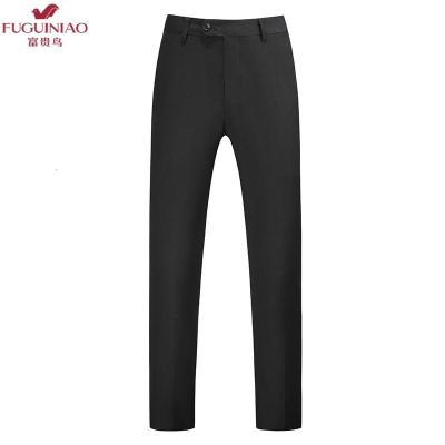 富贵鸟（FUGUINIAO）精品男士西装裤纯色工作服大码修身西裤17个彩色黑色商务休闲裤子