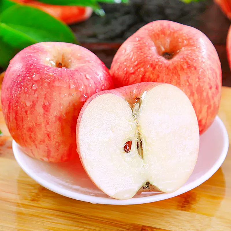 [熊猫鸟]陕西红富士苹果 净重8.5斤 脆甜可口 营养丰富 坏果包赔