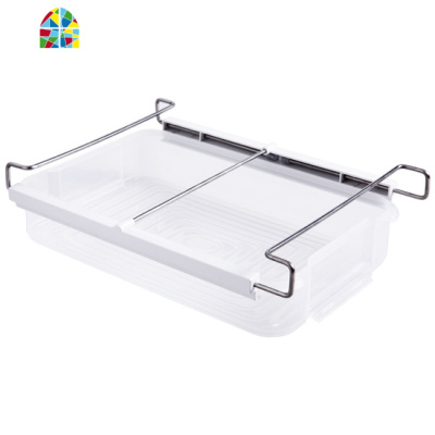 抽屉式冰箱收纳盒创意隔层挂架厨房水果食物塑料分隔保鲜盒 FENGHOU