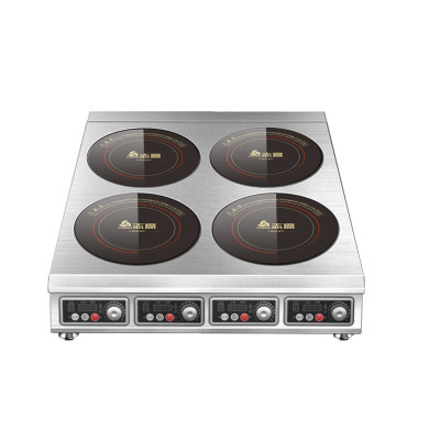 3000W*4煲仔炉志高（CHIGO）商用电磁炉大功率多头炉灶饭店酒店用锡纸花甲六眼商业煲仔炉双眼四头电灶台定制商品