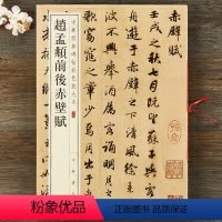 [正版] 赵孟頫前后赤壁赋 八开行书毛笔字帖 中华经典碑帖彩色放大本 中华书局 简体旁注 书法临摹原帖