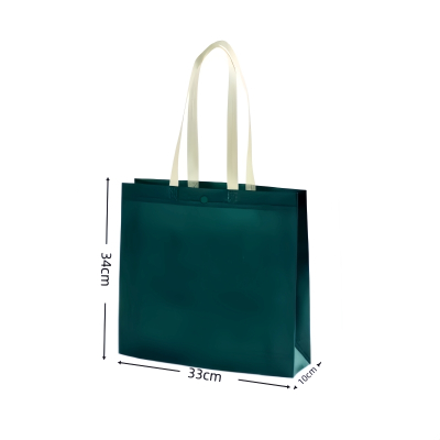 朗盛光艺 LSGY24 33cm宽*34cm高*10cm侧 无纺布手提袋 文件袋(计价单位:个) 墨绿色