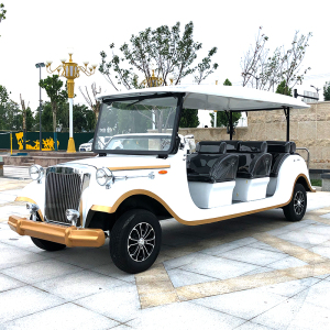 电动成人座铁壳观光景区四轮车复古旅游售楼看房车接待老爷巡逻车