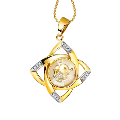 梦克拉 Mkela 18K金钻石吊坠 十二生肖项坠 吊坠 黄金 18k金 定价 送恋人