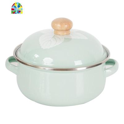 厨记珐琅搪瓷密封碗沙拉碗汤碗汤盆保鲜盒汤盆ins风西红柿汤锅 FENGHOU 红色番茄款