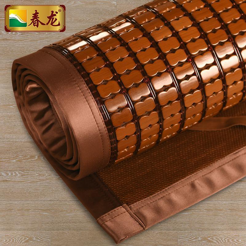 家柏饰(CORATED)夏季麻将席凉席1.8m折叠双人床富贵款三件套1.5米竹麻将凉席