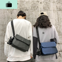 日系ins超火邮差包男生斜挎包原宿小挎包港风街头时尚百搭单肩包NEW LAKE男士斜挎包