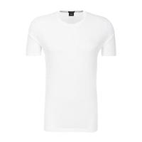 Hugo boss24夏季新款白色舒适透气百搭时尚棉质修身男士休闲运动T恤短袖