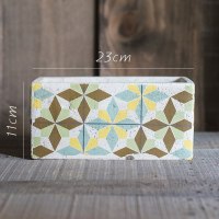 家柏饰(CORATED)氧气系列方体水泥花器花盆花瓶装饰收纳摆件清新艺术风格 E需要打孔请备注 大