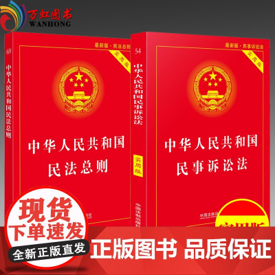 正版法律书籍 两本套装 民事诉讼法+民法总则 法律法规法条 中国法制出版社