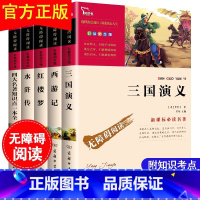 [全5册]四大名著+知识点一本全 [正版]全套5册 四大名著知识点一本全 水浒传三国演义红楼梦西游记原著小学生版 无障碍