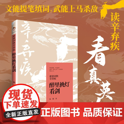 豪放词侠辛弃疾 醉里挑灯看剑 杨璐 走进南宋爱国词人辛弃疾 从豪侠到将军 深入解读多首经典词作 中国书籍出版社 正版书