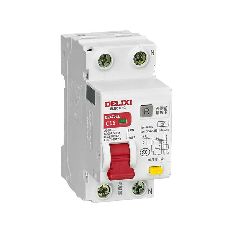 德力西空气开关断路器 C16-2P 单位/个