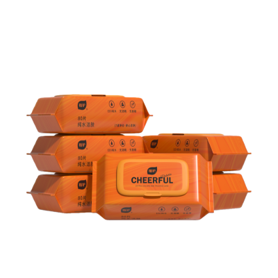 植护悦色橙恒研洁肤湿巾200mm*160mm 80片*3