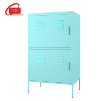 DXBG金属餐边柜厨房客厅北欧储物阳台餐厅收纳工具杂物单门双门小柜子