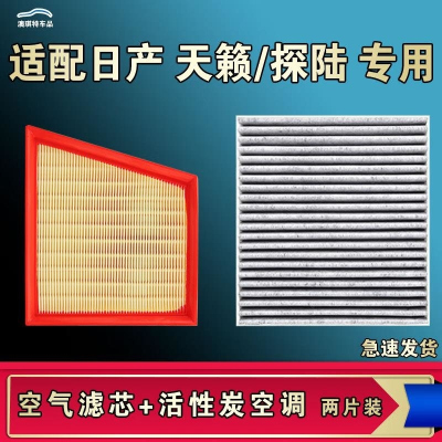 游枫亭适配尼桑日产天籁探陆空气空调机油滤芯13公爵18 19 21 23款七代