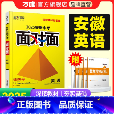 英语 安徽省 [正版]2025安徽英语面对面初三总复习全套资料七八九年级初三英语模拟题训练历年中真题卷辅导书资料万维教育