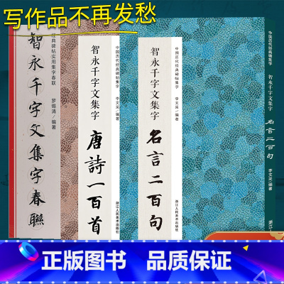 智永千字文春联集字系列 [正版]智永千字文春联集字系列全套3册唐诗一百首/春联/名言二百句 收录经典碑帖古诗词6大类12