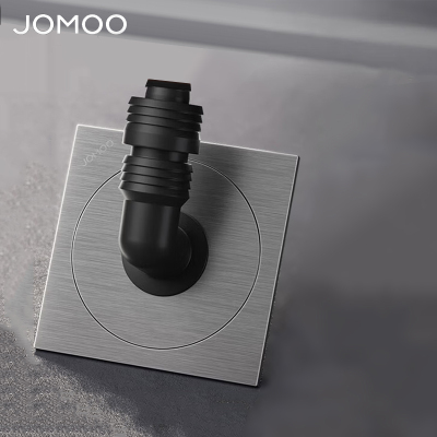 九牧(JOMOO)地漏洗衣机地漏排水地漏镍拉丝大排量淋浴地漏92540-HBS-1
