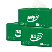 百晟长恒 BSCH-C14E 3层*90抽*190mm*195mm 三盒/包 面巾纸(计价单位:包)绿色