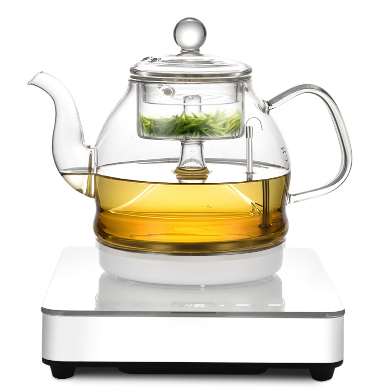 seko/新功 w19全自动底部上水电热煮茶器喷啉式蒸汽煮茶壶玻璃炉