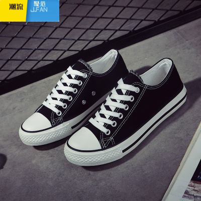 聚范夏季低帮大码男鞋老北京布鞋男士精小伙帆布休闲男女全黑工作鞋
